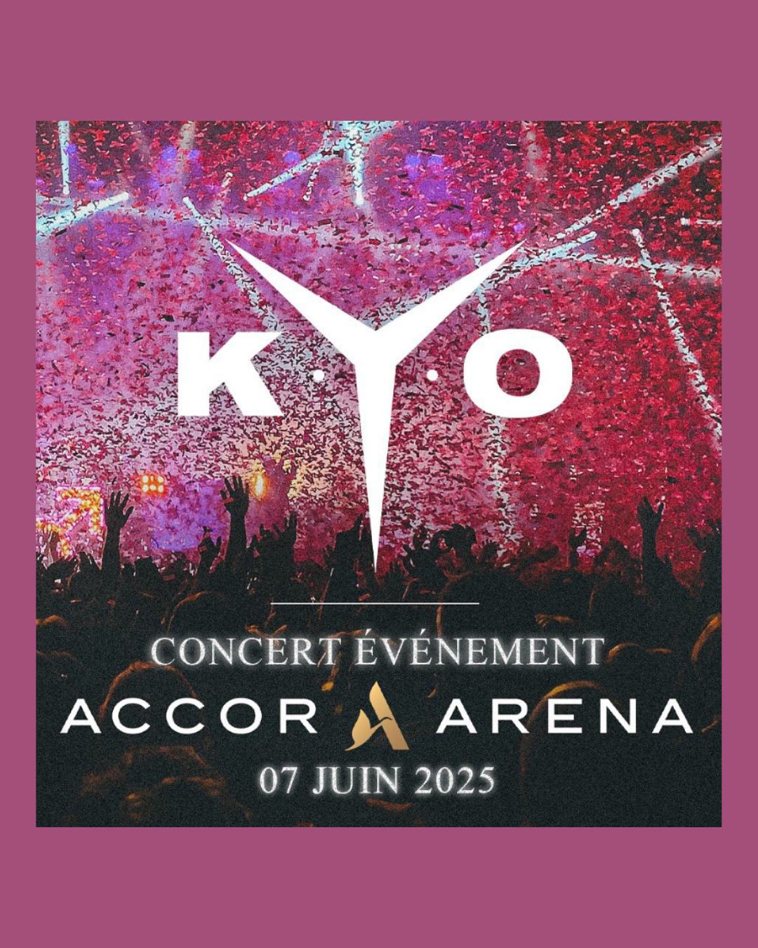 Kyo en Concert à l’Accord Arena en 2025 affiche