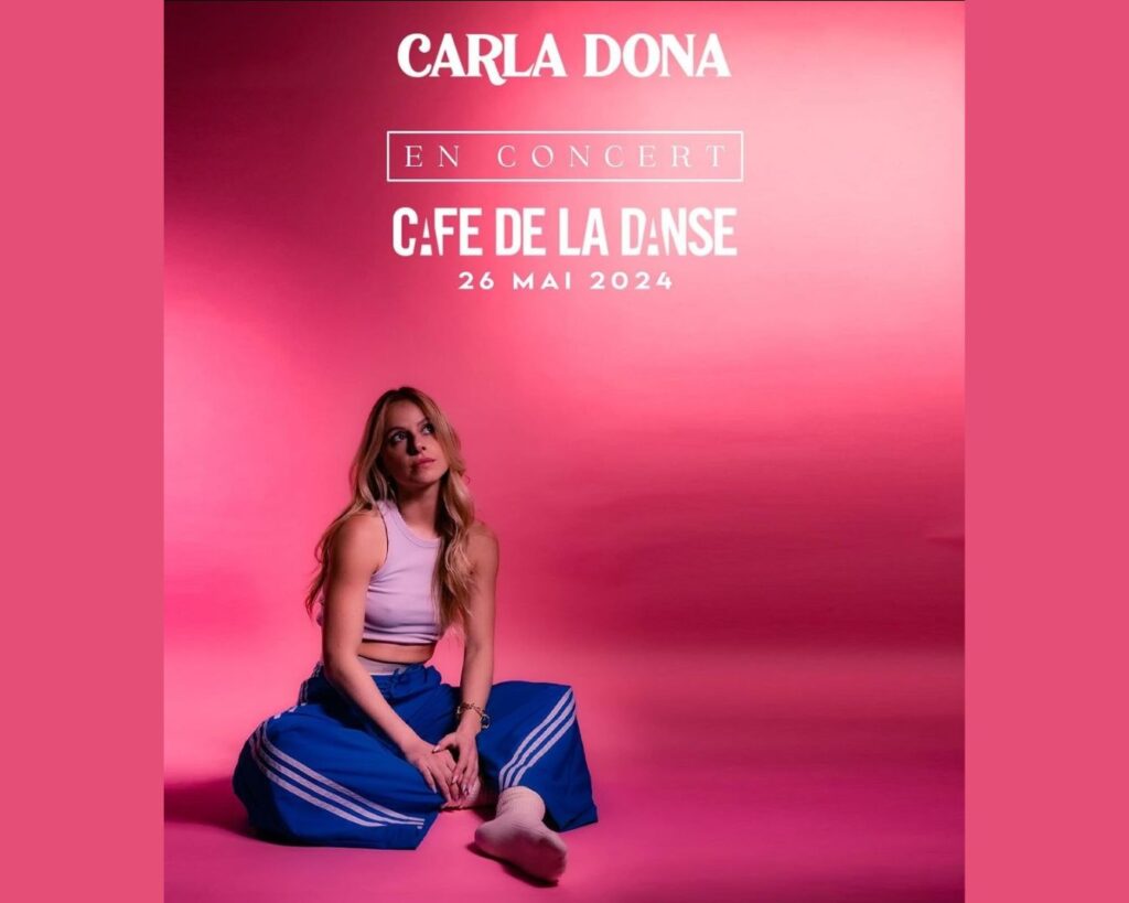 Carla dona en concert café de la danse 2024 - star academy 2022